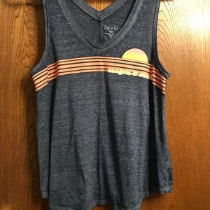 “Sangria and sunsets” tank top